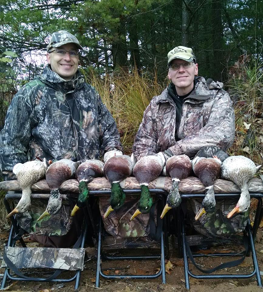 Duck Hunting Wisconsin Green Bay Old Squaw and Diver Duck Layout Boat