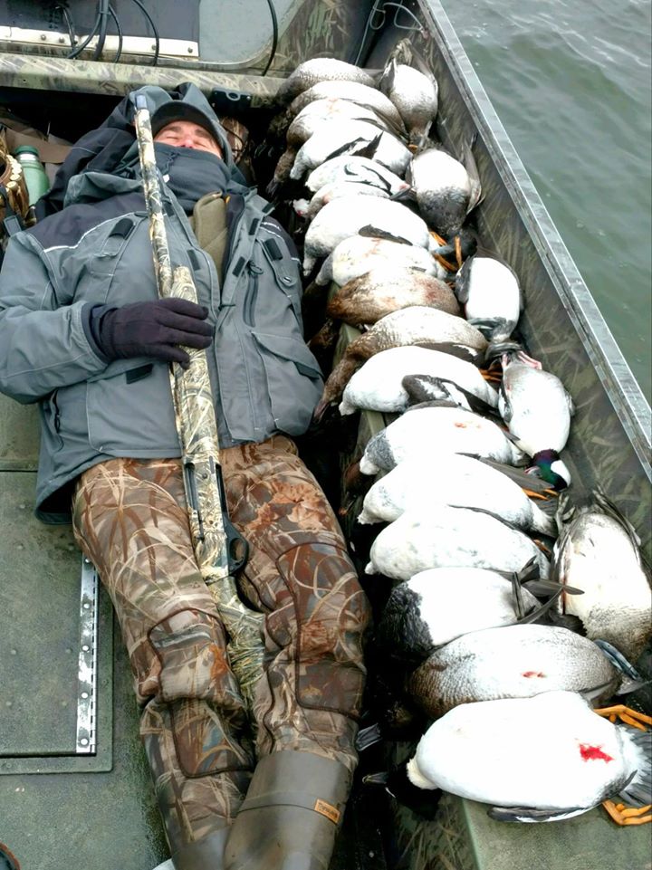 Open water duck hunting Green Bay Wisconsin