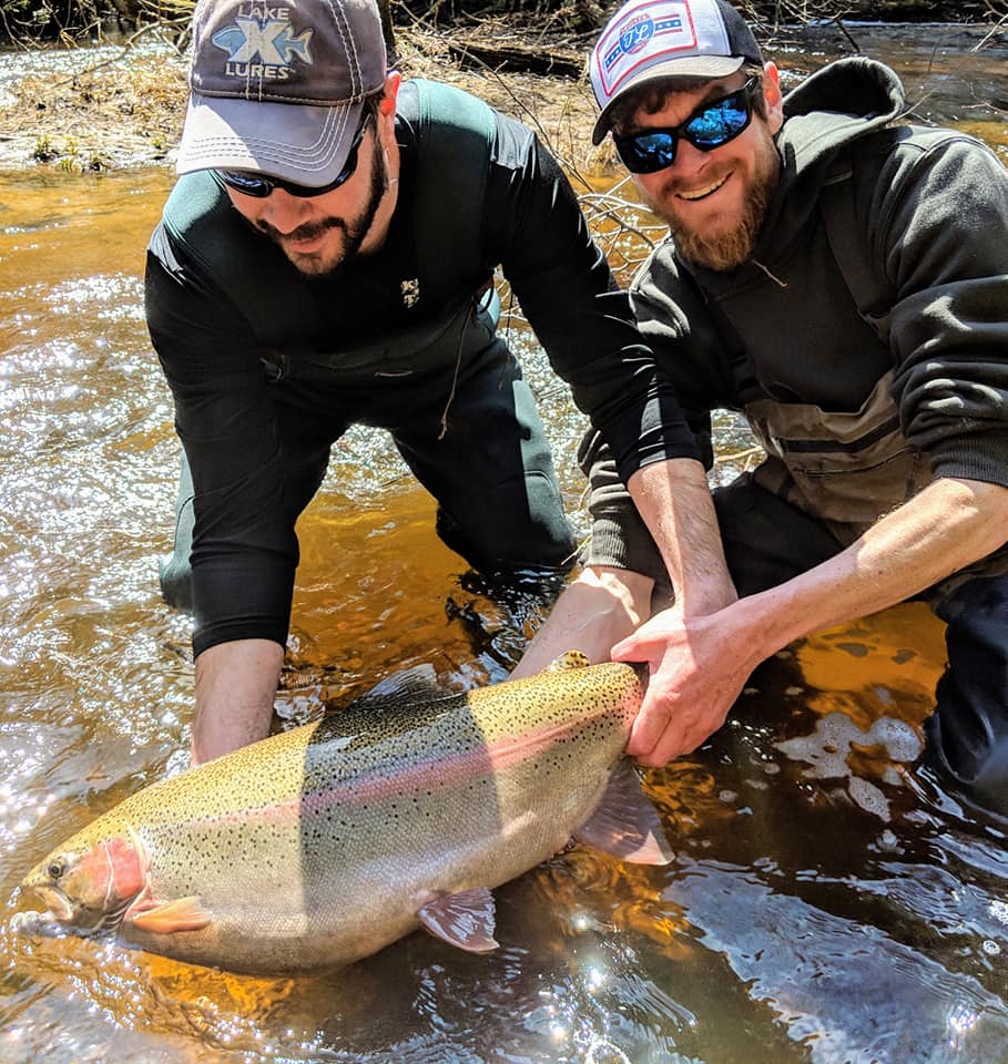 Giant Steelhead Wisconsin Lake Michigan Jeff Van Remortel