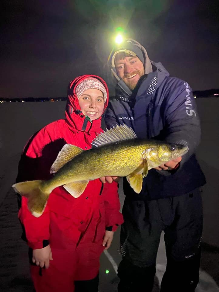 St Germain walleye ice Fishing Guide Service Jeff Van Remortel