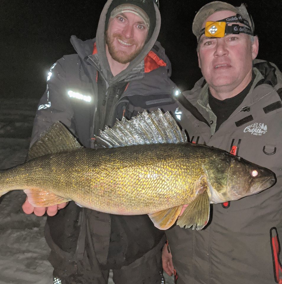 Ice fishing for Wisconsin walleye Guide Jeff Van Remortel